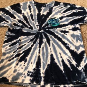 Santa Cruz tied dye tee shirt
